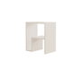 Hanah Home Mesa Auxiliar Yepa Blanca con Estantes, Diseño Moderno Escandinavo, Tablero Melamina 18mm, Blanco